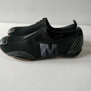Merrell Barrado Womens Black Mesh Zip Up Slip On Minimalist Sneakers 9 Hiking